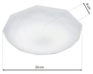 LED Stropné svietidlo HEX LED/12W/230V