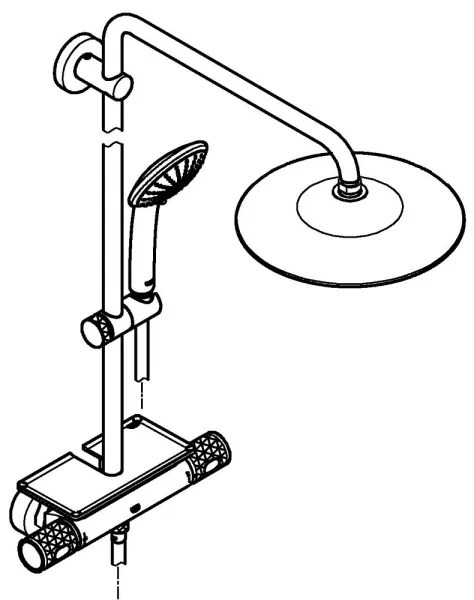 GROHE 26403002 - Sprchový systém VITALIO JOY 260 450 mm lesklý chróm