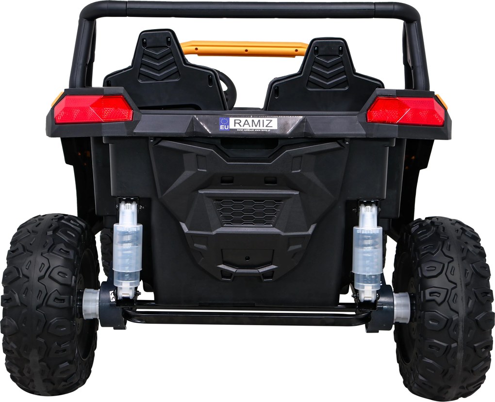 Ramiz Buggy ATV Racing pre 2 deti Zlatá + pohon 4x4 + diaľkové ovládanie + pomalý štart + MP3 LED