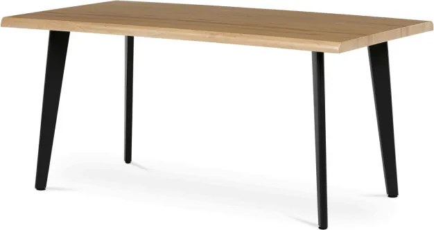 Jedálenský stôl HT-F4416 OAK divoký dub / čierny