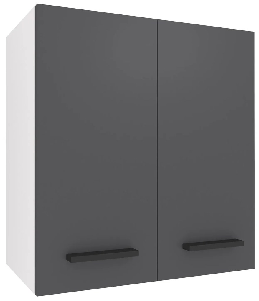 Kuchynská skrinka Belini horná 60 cm šedý mat TOR SG2-60/3/WT/SR/0/B1
