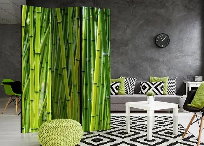 Paraván - Bamboo Forest [Room Dividers] Veľkosť: 135x172, Verzia: Obojstranný