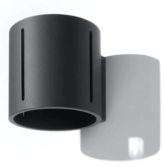 Čierne nástenné svietidlo Vulco – Nice Lamps