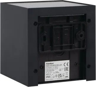 Kanlux 28996-LED Solárne nástenné svietidlo REKA LED/3W/230V 3000/4000/6500K IP65 čierna