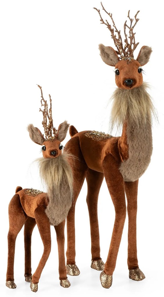 DEKORAČNÁ FIGÚRKA DEER 13X29 CM HNEDÁ