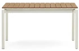 CANYELLES WHITE záhradný rozťahovací jedálensky stôl 140 cm