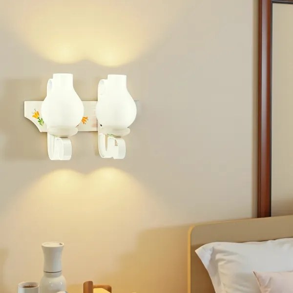 Brilagi - Nástenné svietidlo QUEEN 2xE14/40W/230V buk/krémová