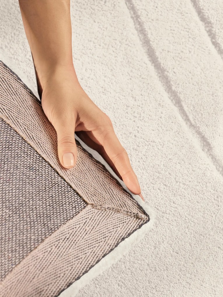 Vikosa, Kusový koberec Vikosa Arcura 106269 Cream White, 80x150, biela, obývacia izba