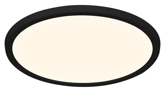 NORDLUX Inteligentné stropné svietidlo LED OJA, 15 W, teplá a studená biela, 30 cm, čierna