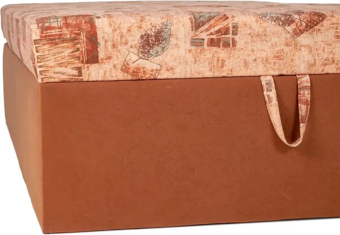 Polohovacia posteľ Alex Senior 140cm, hnedá (č.213/49 , matrace A do 90 kg)