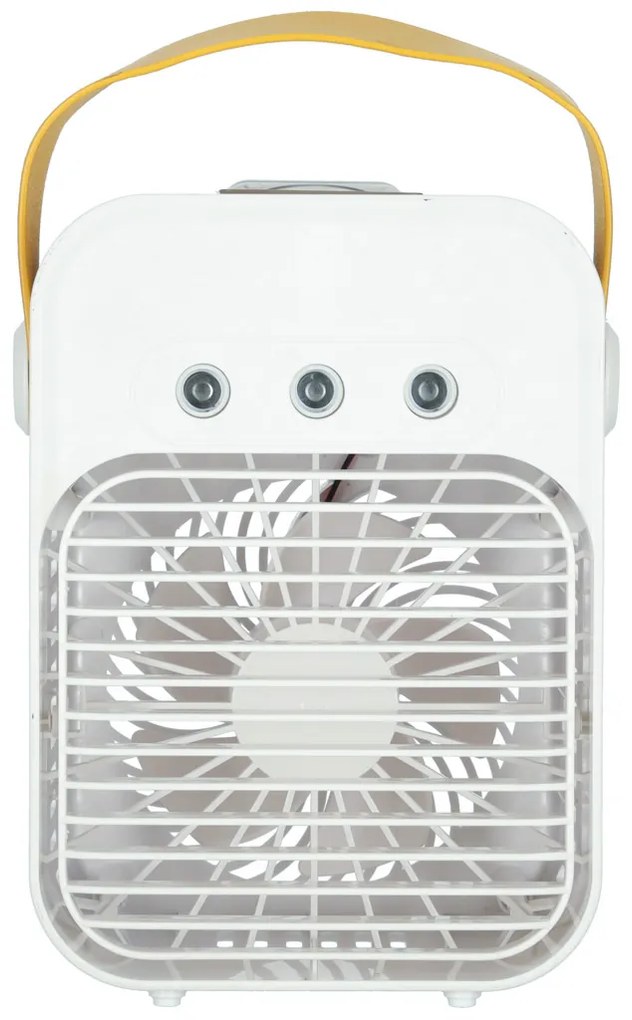 KIK Ventilátor klimatizace zvlhčovač vzduchu stříbrný