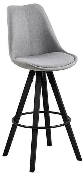 Dima barová stolička svetlo sivá / čierna
