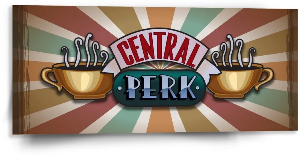 Sablio Obraz Seriál Priatelia CENTRAL PERK Abstrakcia - 110x50 cm