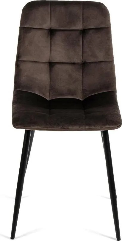 Jedálenský set 4x stoličky + stôl 120 cm AVENBERG BLACK MARBLE