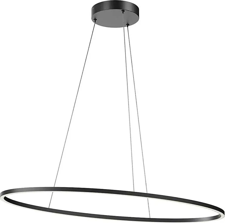 Redo 01-3339 - Stmievateľný LED luster na lanku LEO LED/48W/230V čierna