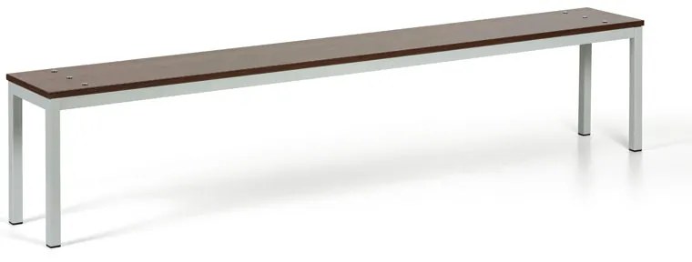 Šatníková lavica, sedák - lamino, dĺžka 2000 mm, orech