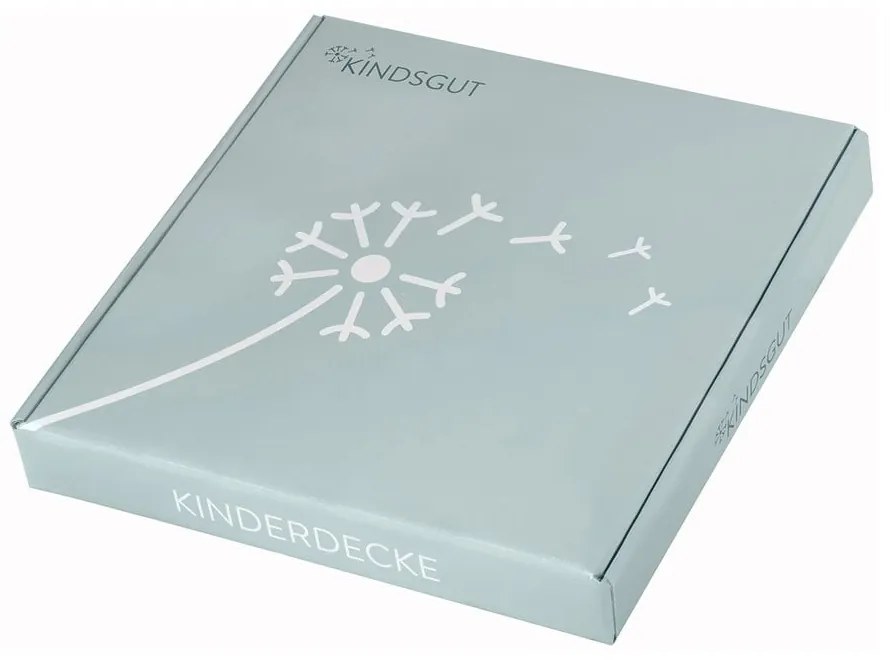 Ružovo-šedá bavlnená detská deka Kindsgut Zigzag, 80 x 100 cm