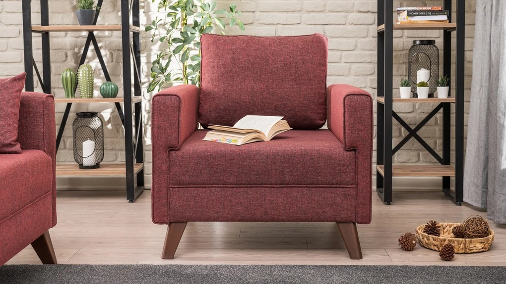 Kreslo Bella - Claret Red