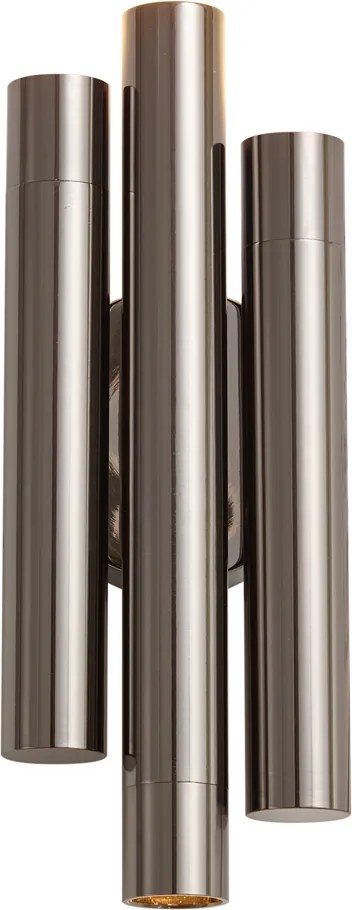 Retro wandlamp gunmetal 3-lichts - Pipes