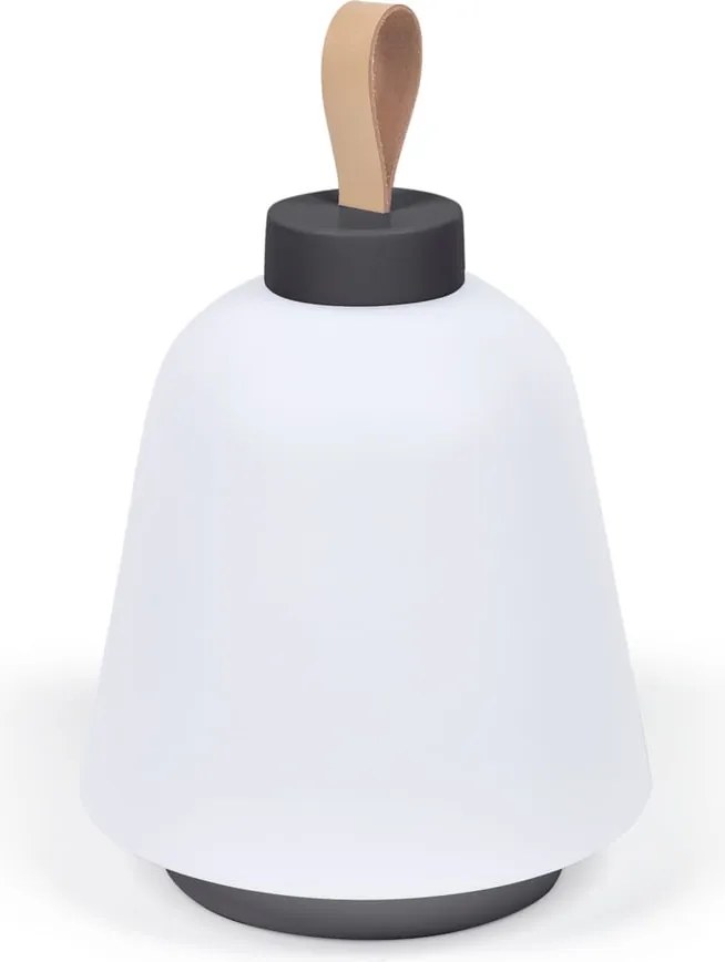 Biela plastová LED stmievateľná stolová lampa (výška 24 cm) Udiya – Kave Home