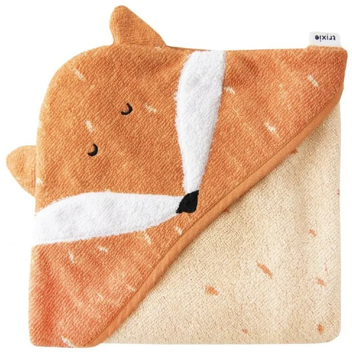 Detská osuška s kapucňou Mr. Fox - 75 x 75 cm