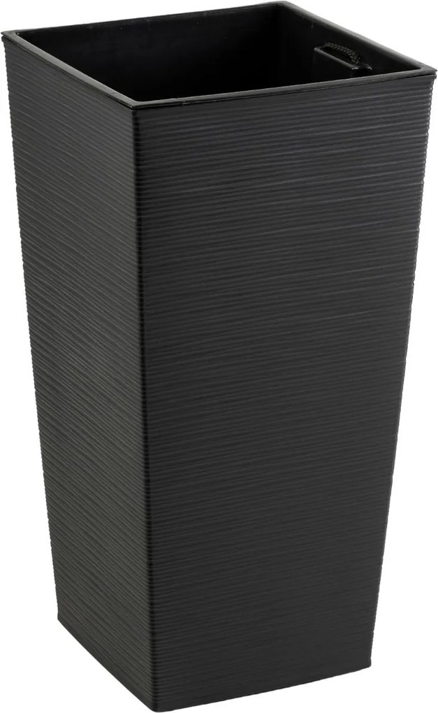 Plastový květináč Porto Riflo 57x30x30 cm černý