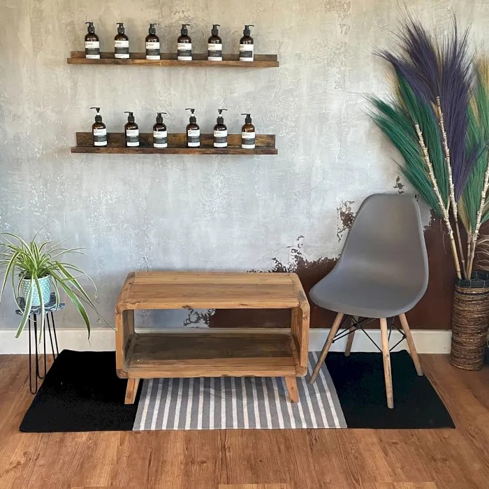 Koberec behúň pruhovaný 70x170cm čierny