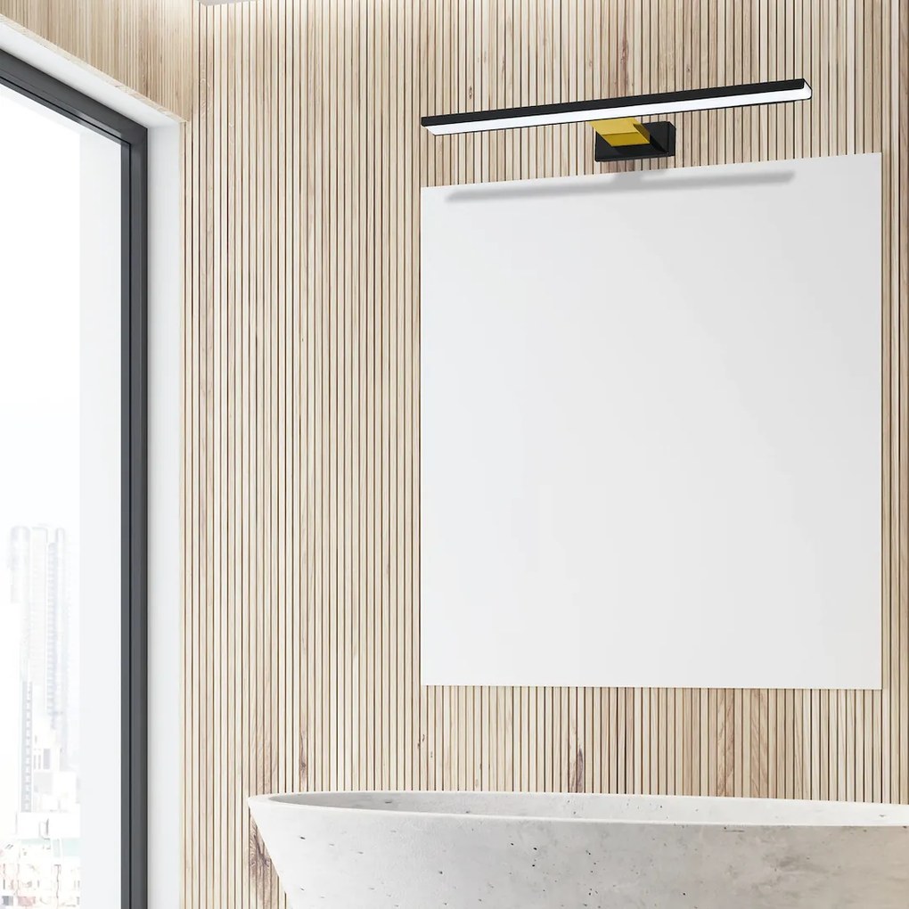 Nástenné LED svietidlo Shine1, 1x LED 13,8w, 4000k, (60 cm), b/g