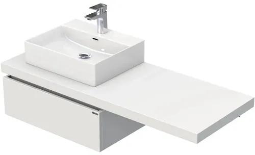 Kúpeľňová skrinka s umývadlom Intedoor DESK 130,5 cm DE 54 130 L STORM 1Z