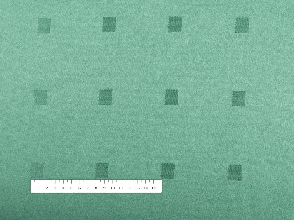 Biante Dekoračný okrúhly obrus PM-023 Štvorčeky na svetlo zelenom Ø 100 cm