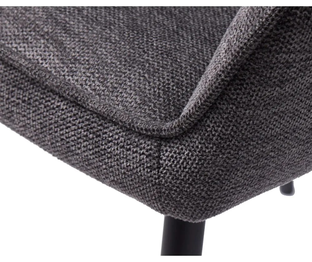 Tmavosivá jedálenská stolička Nolan – Unique Furniture