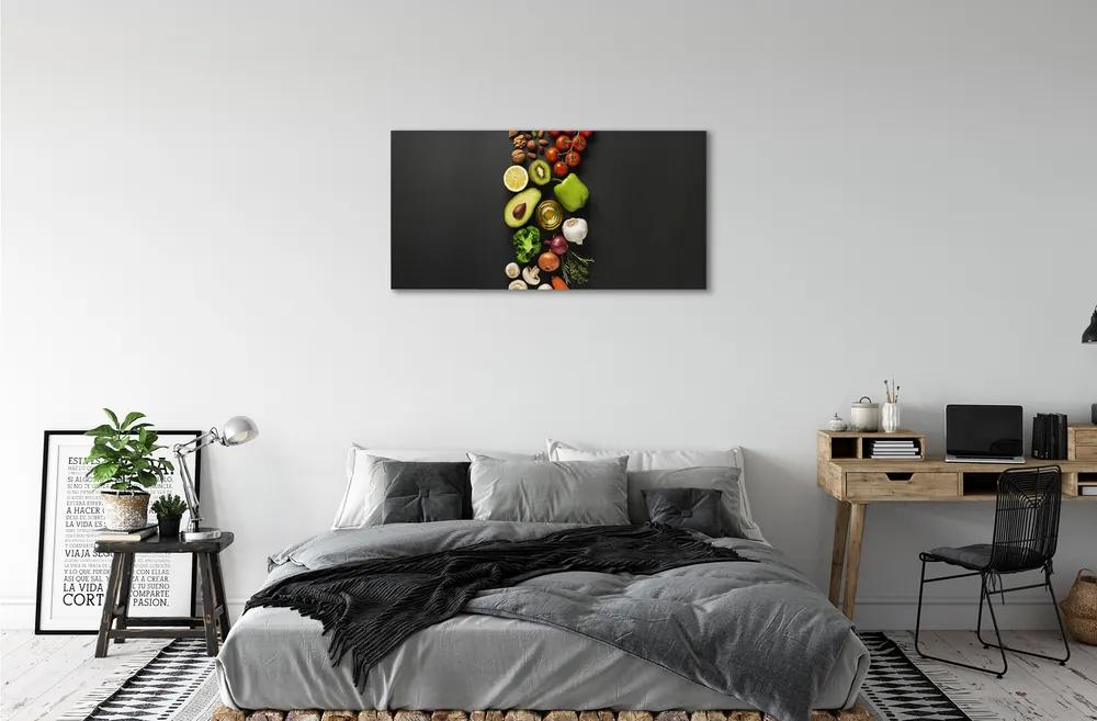 Obraz canvas Citrón avokádo mrkva 120x60 cm