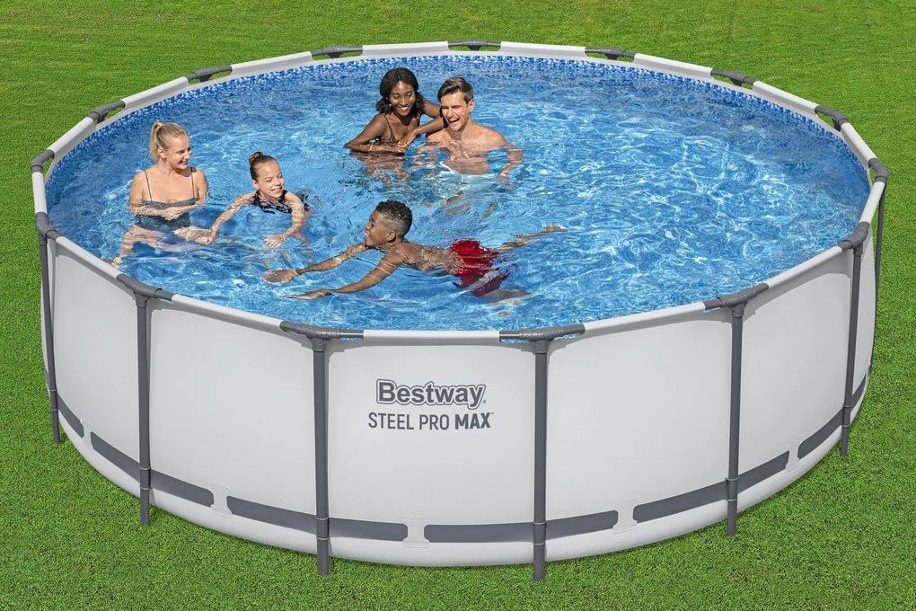 BESTWAY Steel Pro Max Bazén 457 x 122 cm, kartušová filtrácia 56438