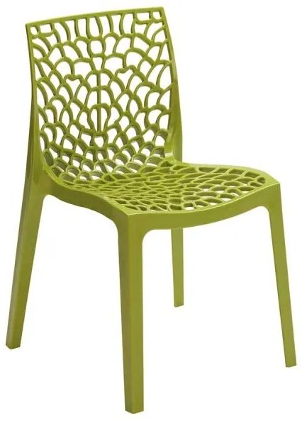 Stima Plastová stolička GRUVYER Odtieň: Verde Anice - zelená
