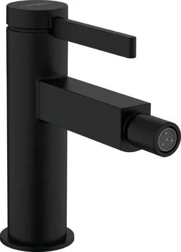Hansgrohe Finoris, páková bidetová batéria s odtokovou súpravou Push-Open, čierna matná, HAN-76200670