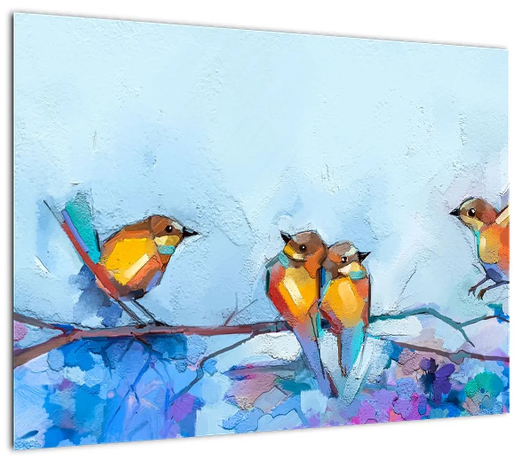 Sklenený obraz - Prebudenie prírody (70x50 cm)