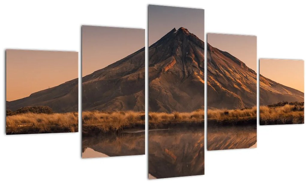 Obraz odrazu hory Taranaki, Nový Zéland (125x70 cm), 40 ďalších rozmerov