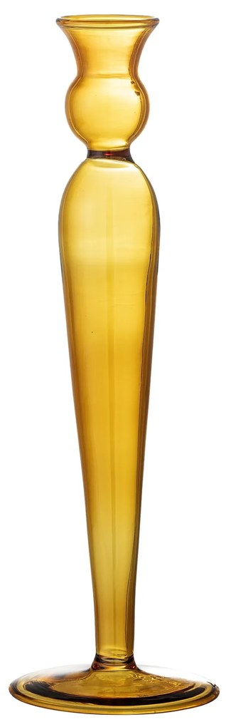 Bloomingville Sklenený svietnik Dara Yellow