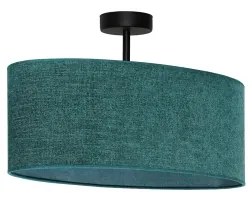 Duolla - Prisadený luster OVAL 1xE27/15W/230V zelená