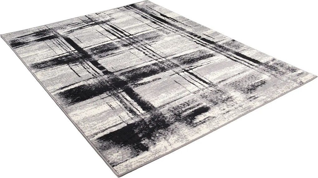 TA Koberec F442C WHITE CHEAP PP CRM Sivý Obdĺžnikový Rozmer: 120x170 cm
