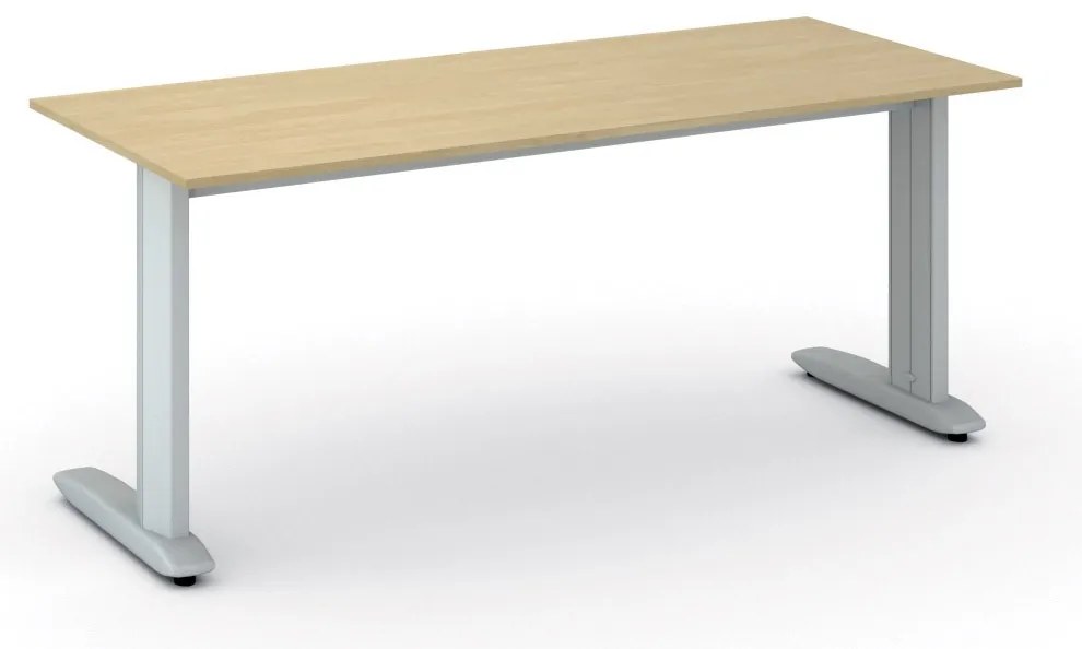 Kancelársky písací stôl PRIMO FLEXIBLE, 180x80 cm, breza