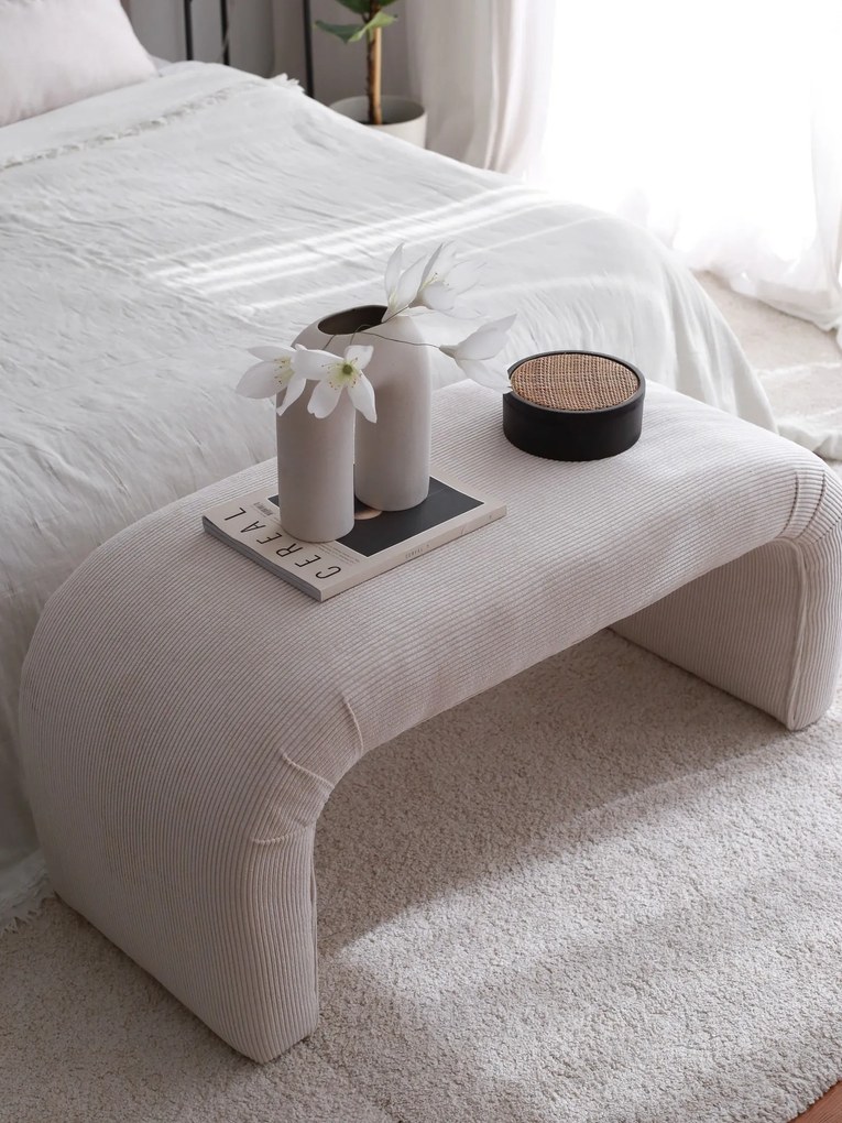 Taburet NU BENCH biely