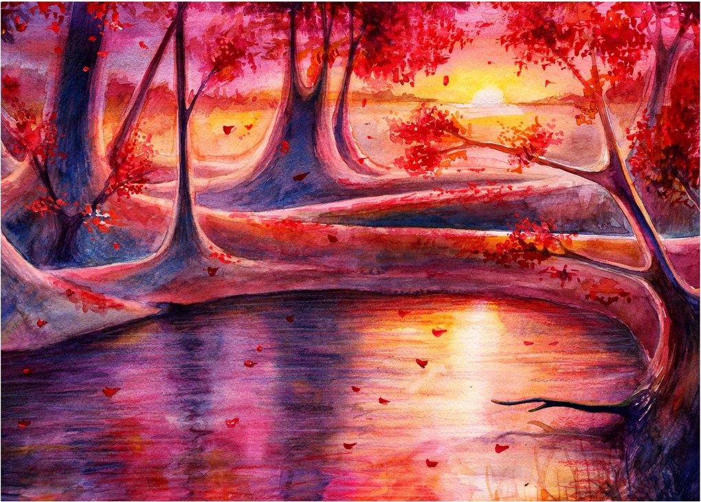 Obraz čarovného lesa (70x50 cm)