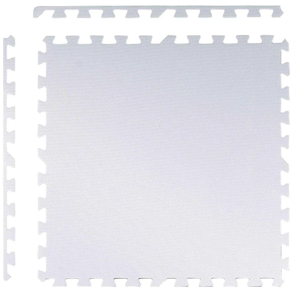 Ricokids veľká penová podložka na puzzle 60x60 cm 4 ks broskyňová a biela