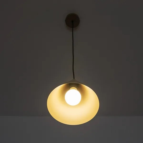 Závesný luster na kábli ETNA II 1xE27/15W/230V pr. 18,5 cm béžová