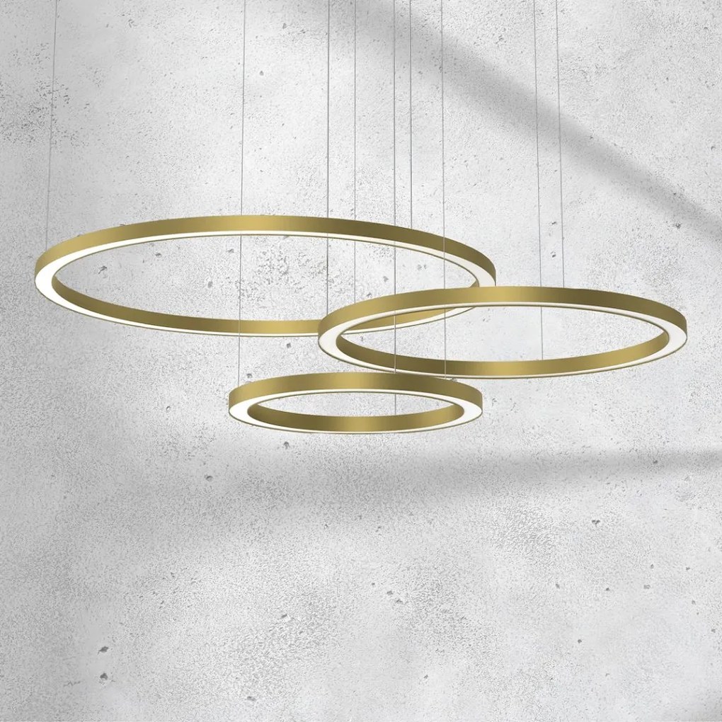 Závesné LED svietidlo Galaxia, 3x LED 85w, 3500k, g