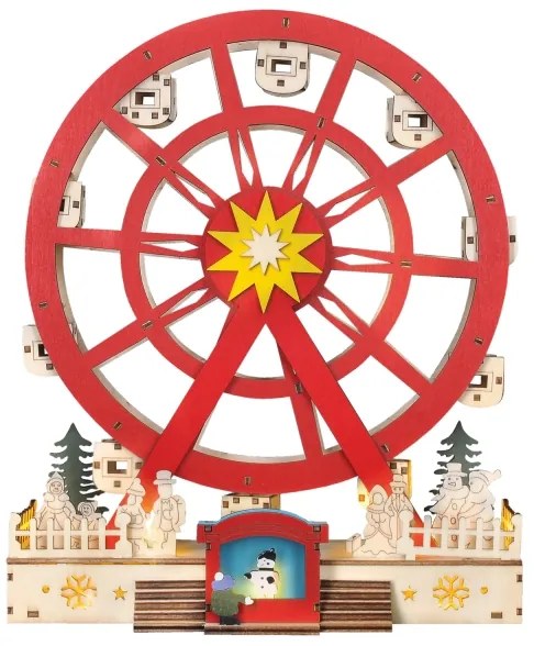 Solight 1v277 - LED Vianočná dekorácia LED/2xAA/teplá biela kolotoč