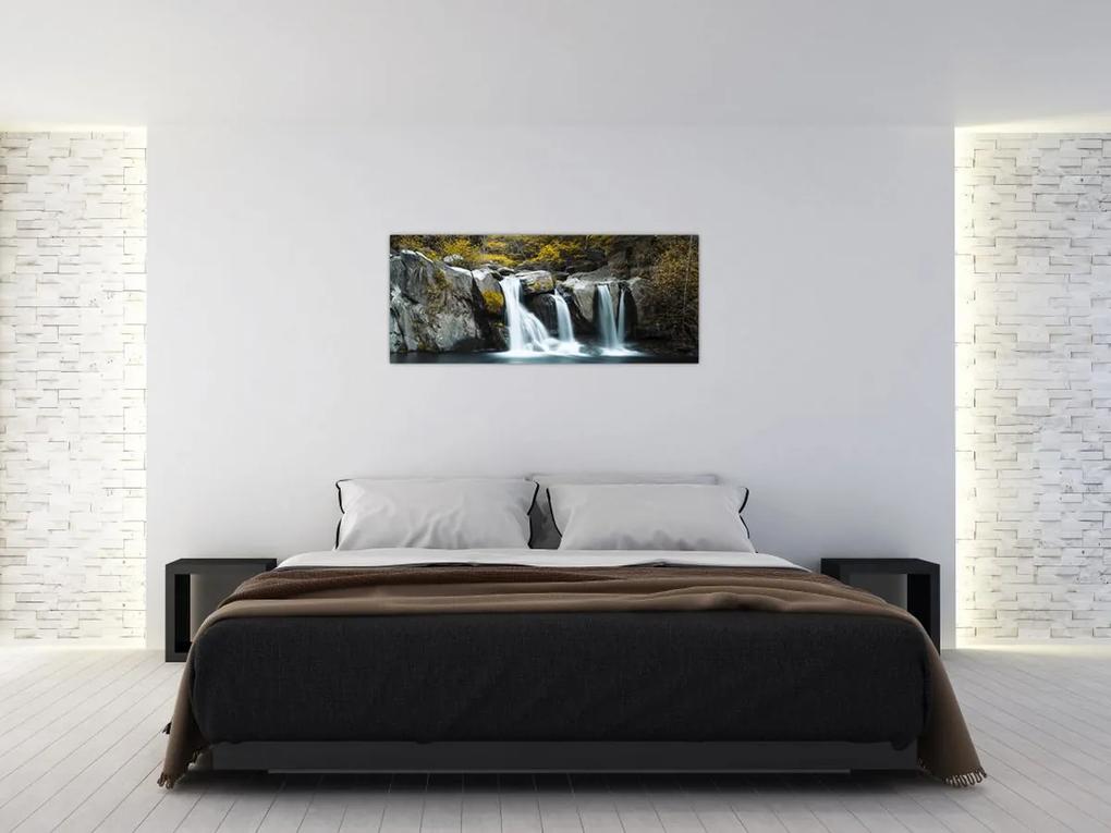 Obraz - Vodopády, Lushan, Čína (120x50 cm)