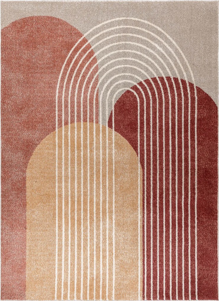 Dywany Łuszczów, Kusový koberec Fusion 0810 beige/terra, 240x330, viacfarebná, kancelária