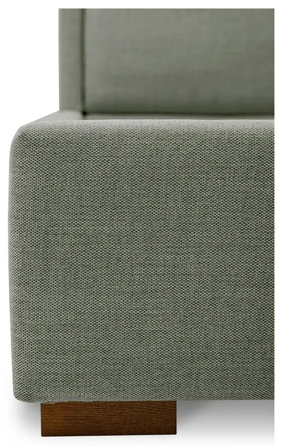 Sivá čalúnená dvojlôžková posteľ s roštom 140x200 cm Dreamer – Scandic